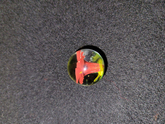 Flower Implosion Glass Marble - Handblown Glass - ALE Glass