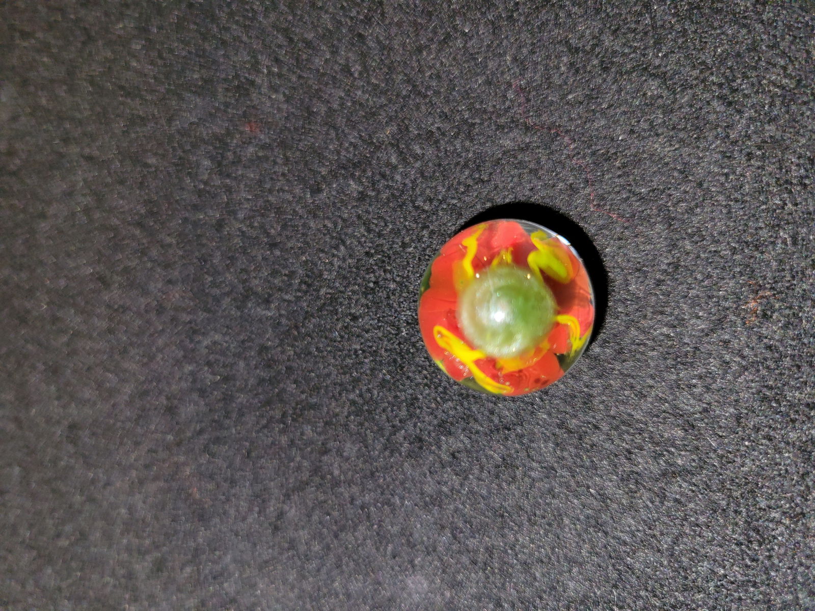 Flower Implosion Glass Marble - Handblown Glass - ALE Glass
