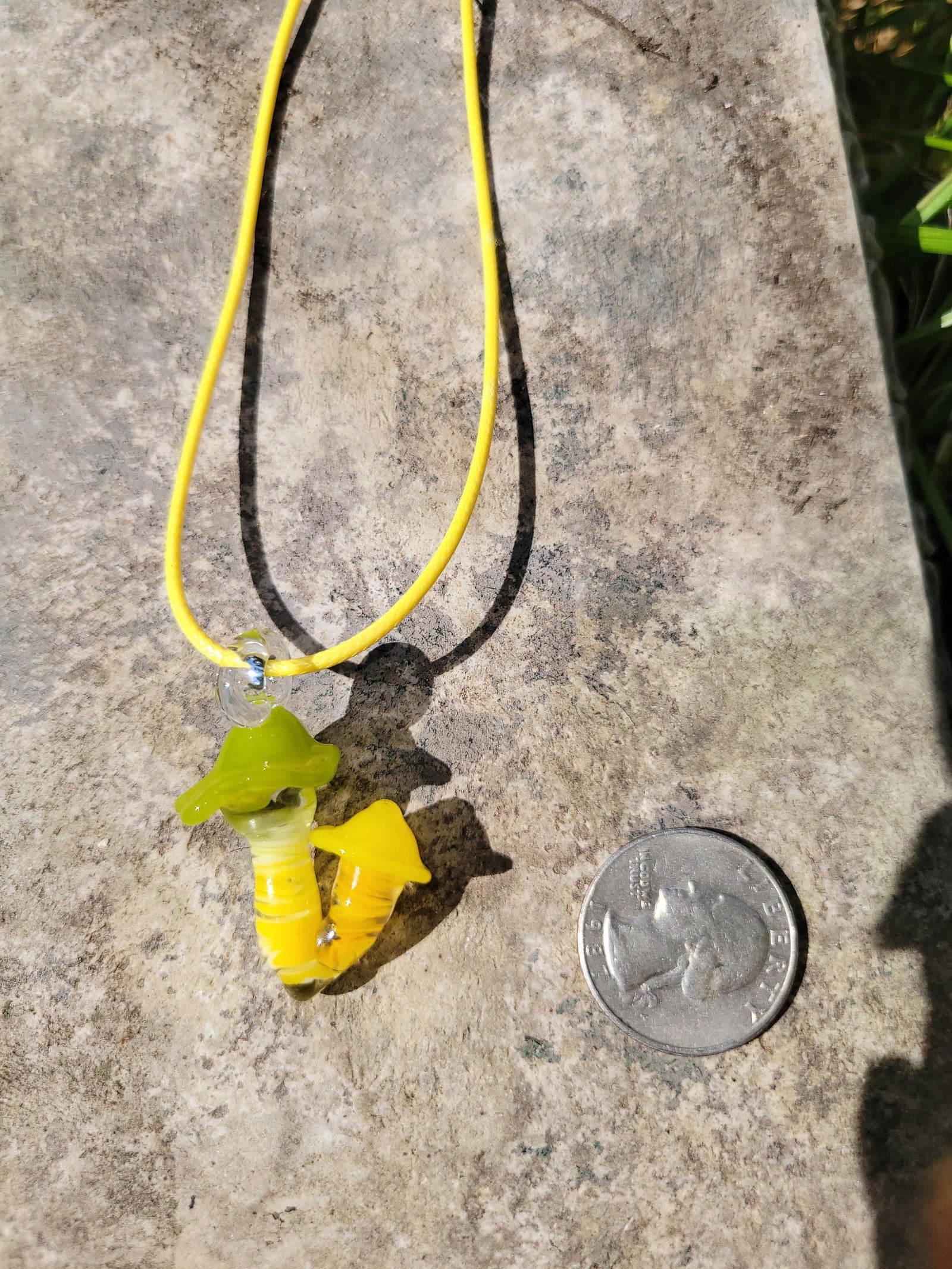 Glass 3D Mushroom Suncatcher - Handblown Glass - ALE Glass