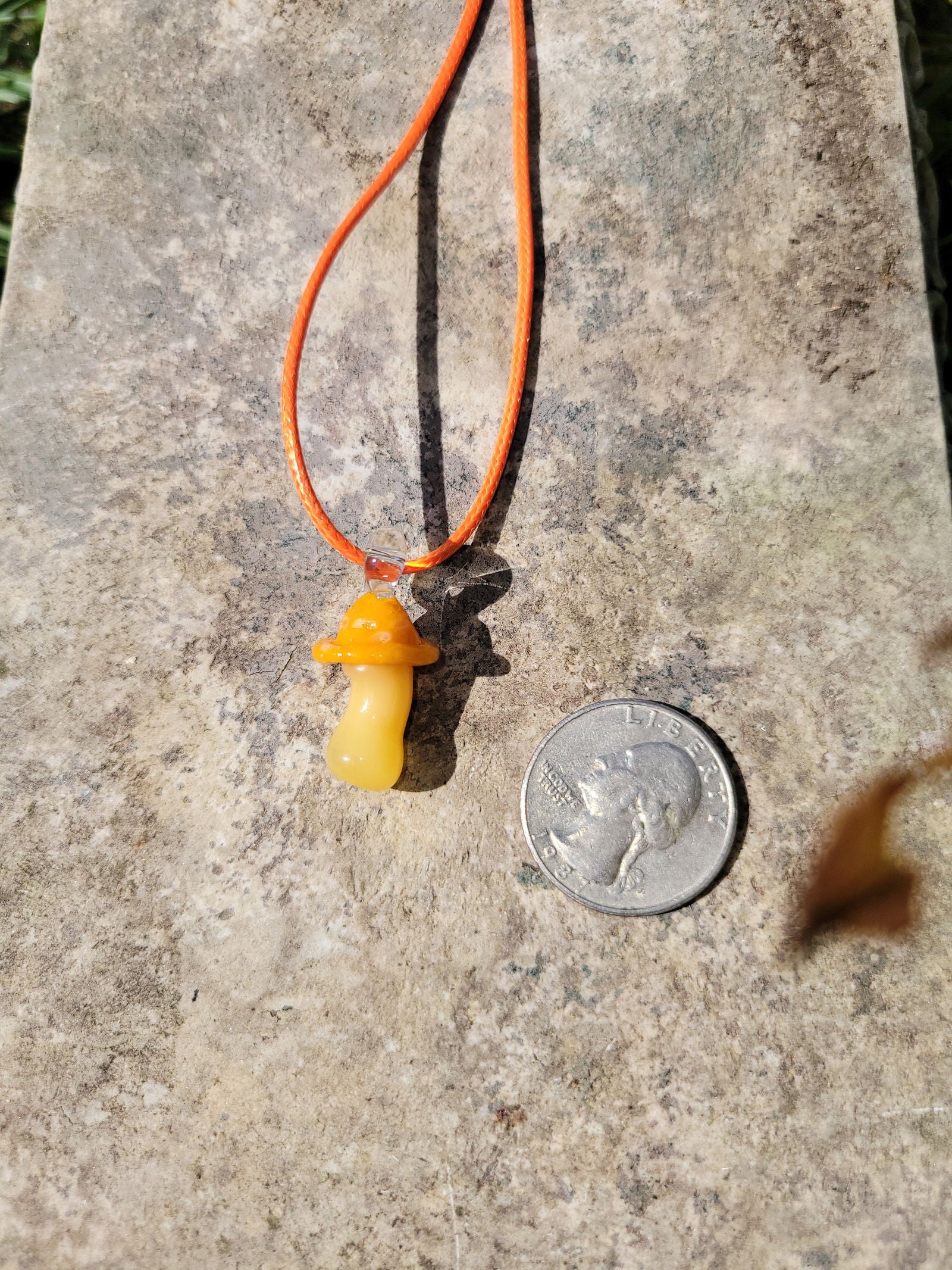 Glass 3D Mushroom Suncatcher - Handblown Glass - ALE Glass