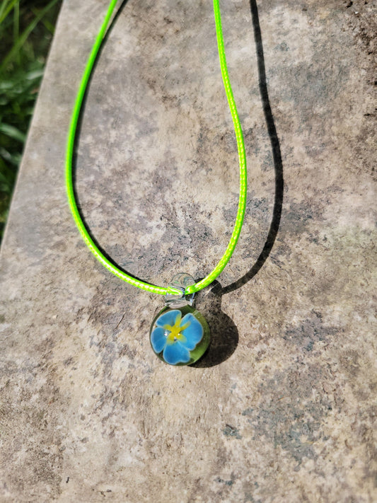 Glass Flower Implosion Jewelry - Handblown Glass - ALE Glass