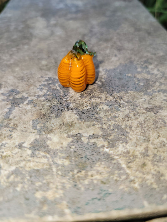 Glass Mini Pumpkin - Handblown Glass