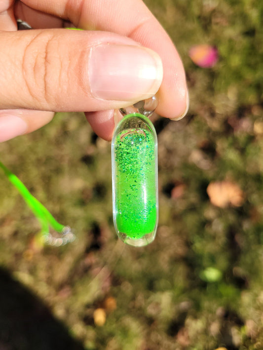 Liquid Filled Glass Fidget Pendants - Handblown Glass - ALE Glass