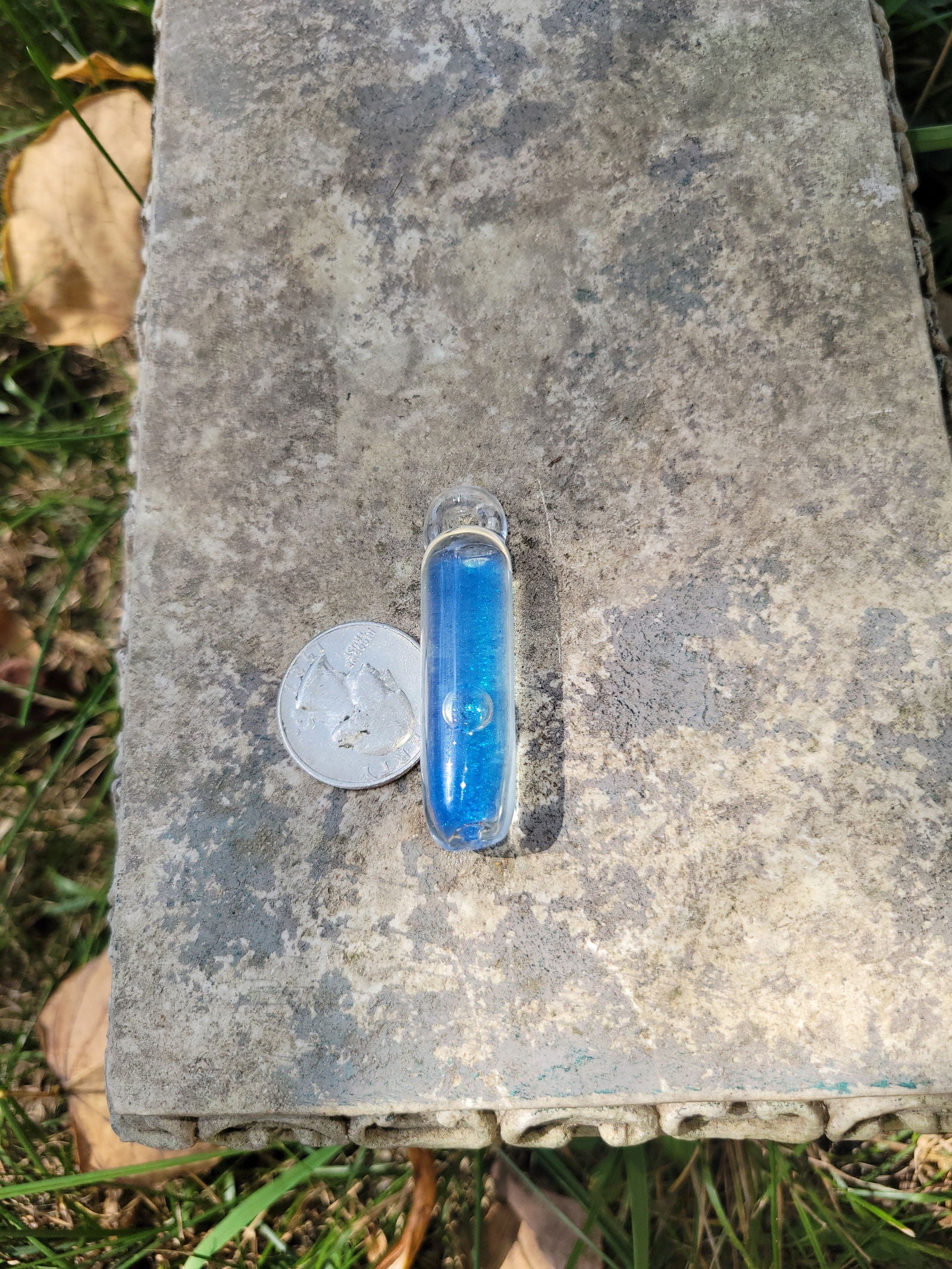 Liquid Filled Glass Fidget Pendants - Handblown Glass - ALE Glass