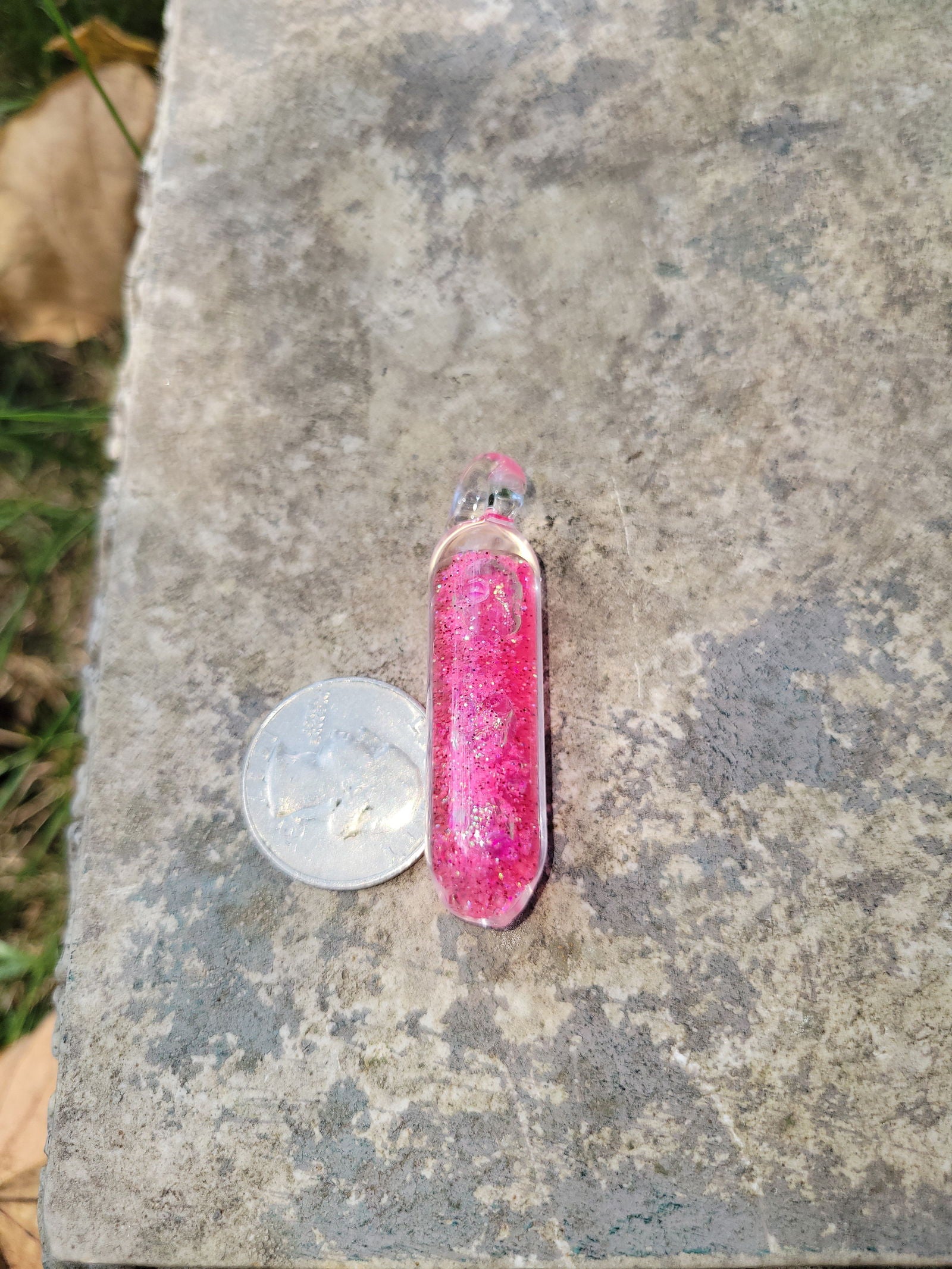 Liquid Filled Glass Fidget Pendants - Handblown Glass - ALE Glass