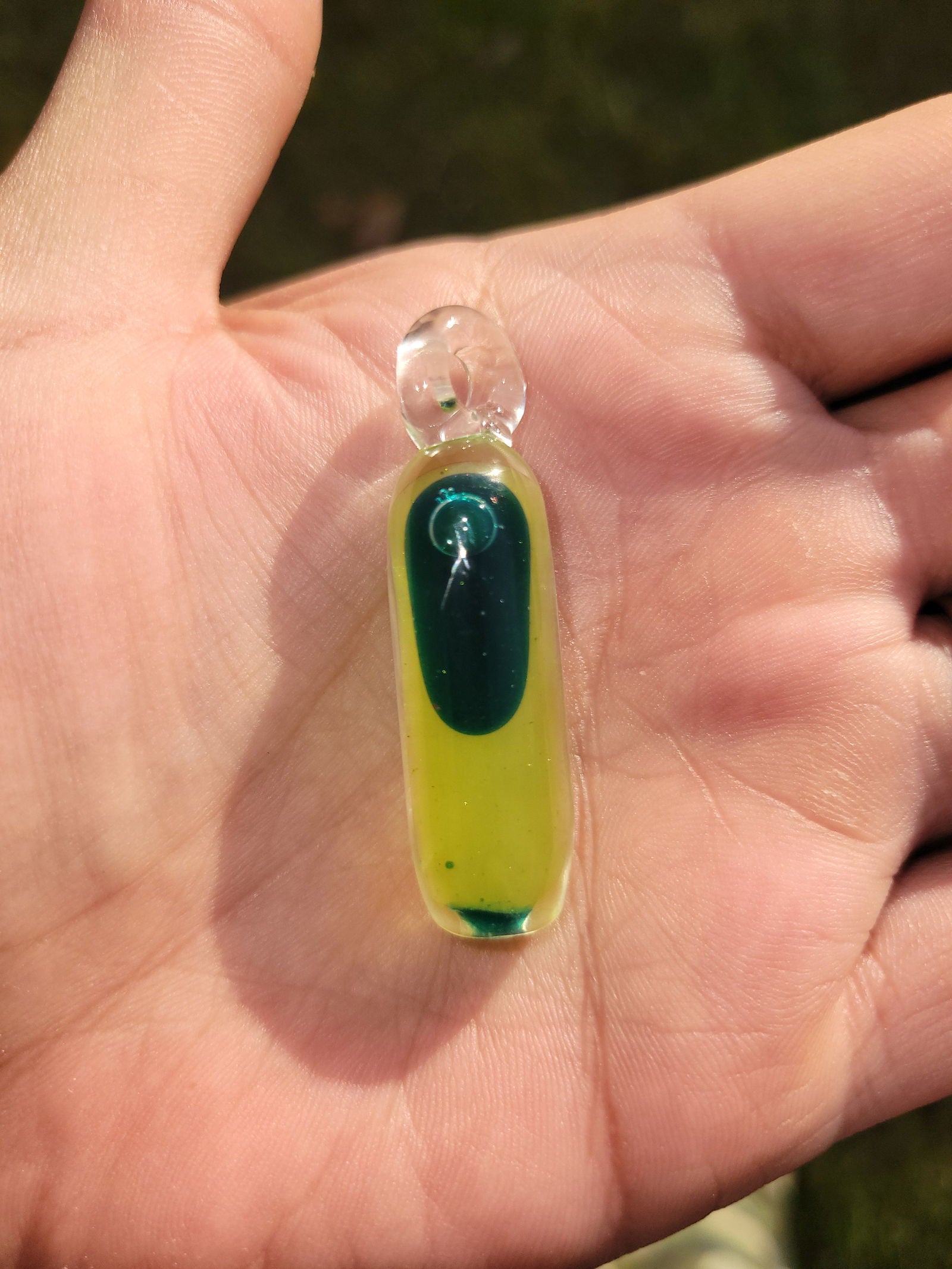 Liquid Filled Glass Lava Fidget Pendants - Handblown Glass - ALE Glass
