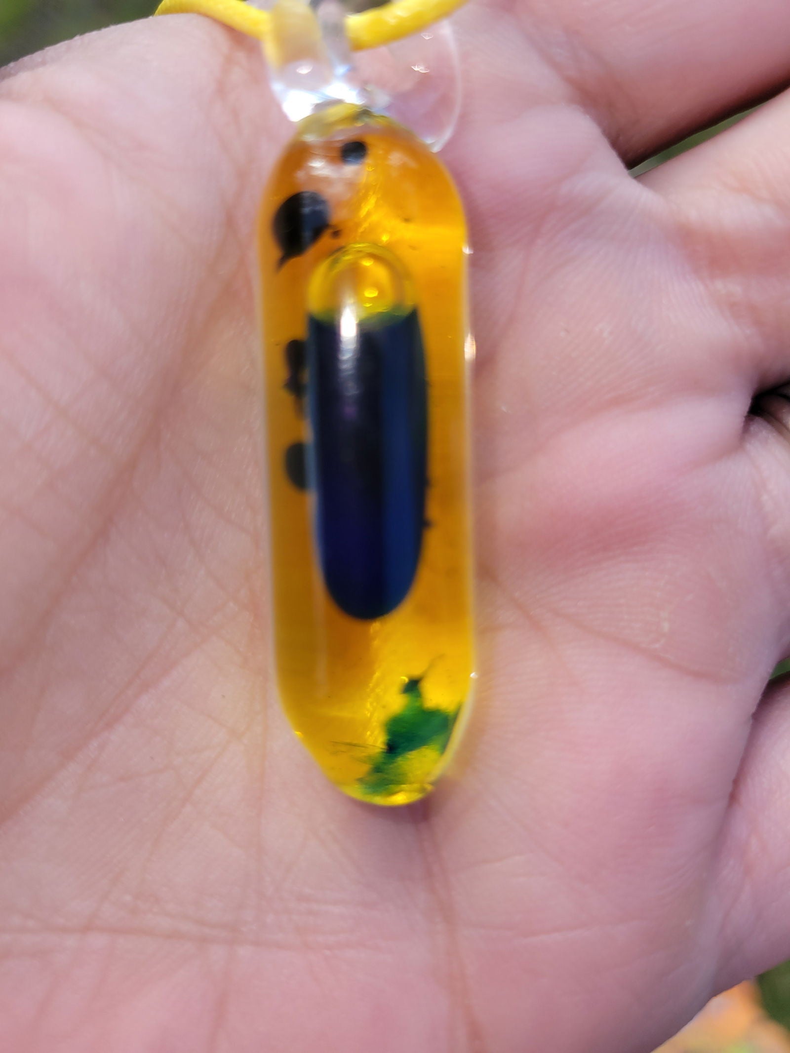 Liquid Filled Glass Lava Fidget Pendants - Handblown Glass - ALE Glass