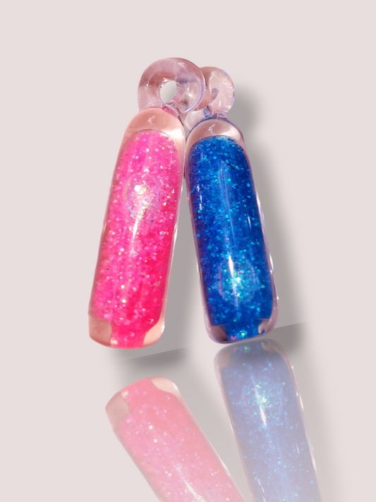 Liquid Filled Glass Fidget Pendants - Handblown Glass