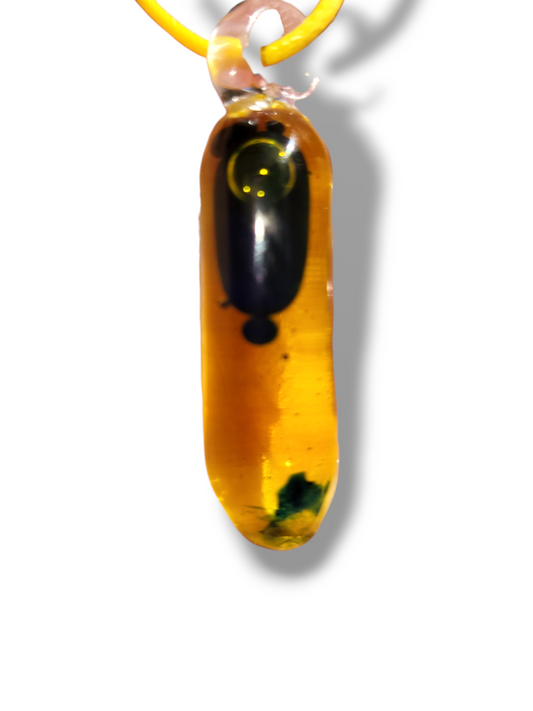 Liquid Filled Glass Lava Fidget Pendants - Handblown Glass