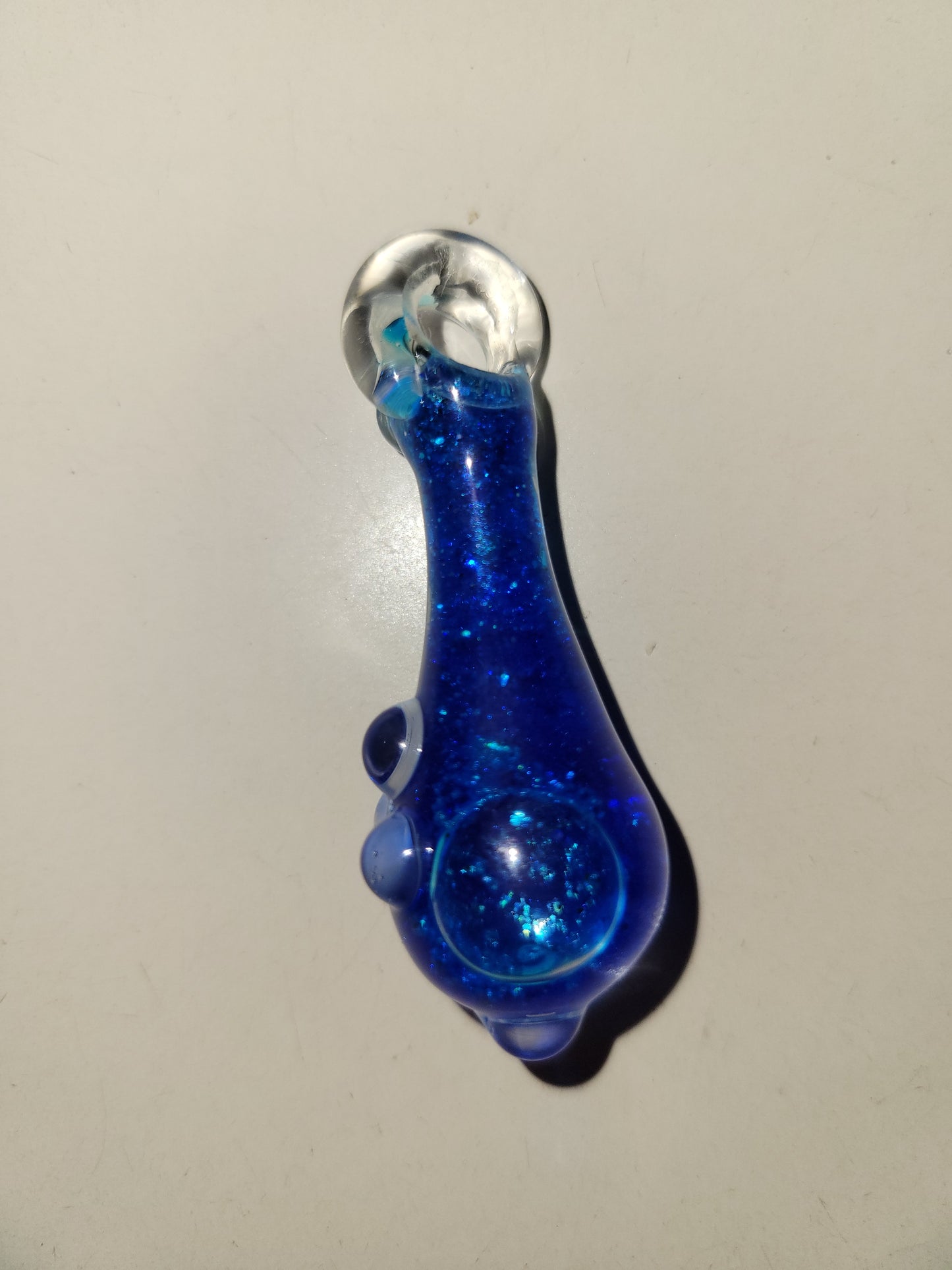 Glass Potion Bottle Liquid Filled Pendant - Handblown Glass