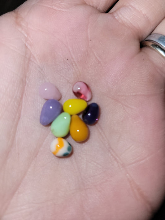 Mini Glass Mystery Easter Egg Pearl - Handblown Glass