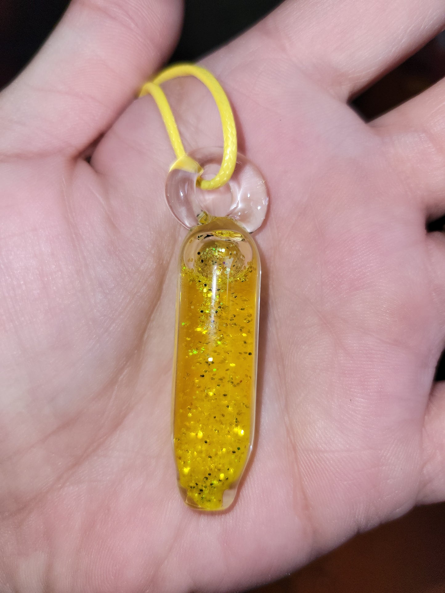 Liquid Filled Glass Fidget Pendants - Handblown Glass