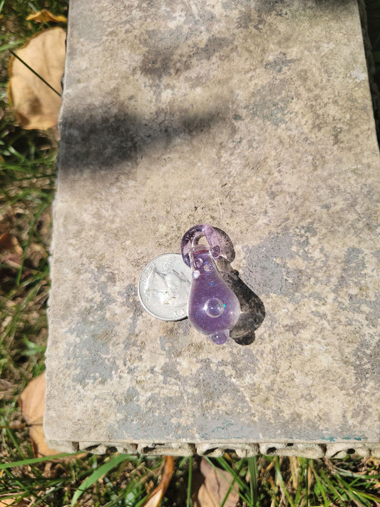 Glass Potion Bottle Liquid Filled Pendant - Handblown Glass - ALE Glass