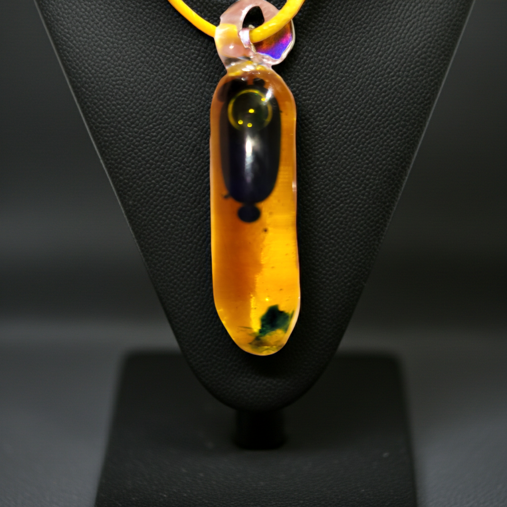 Liquid Filled Glass Lava Fidget Pendants - Handblown Glass