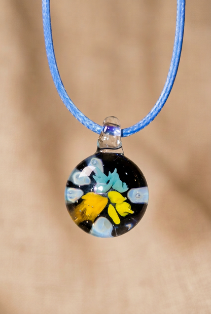 Glass Coral Implosion Jewelry - Handblown Glass