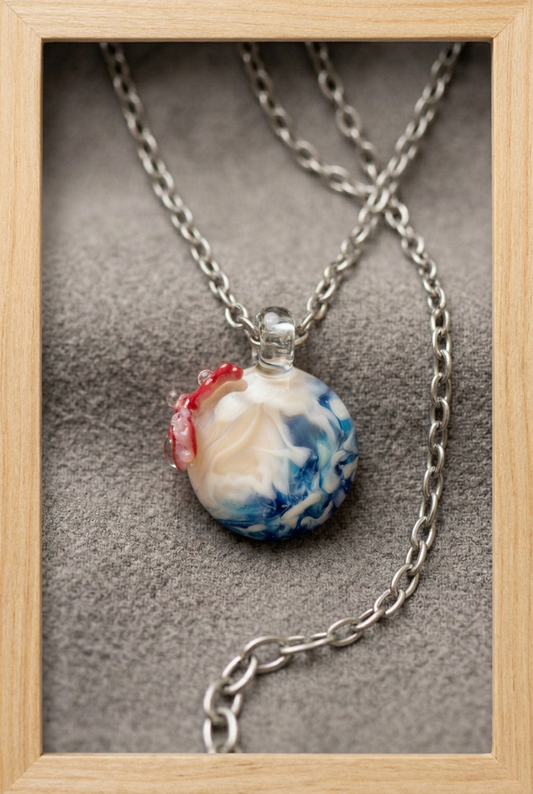 Glass Beach Necklace - Handblown Glass