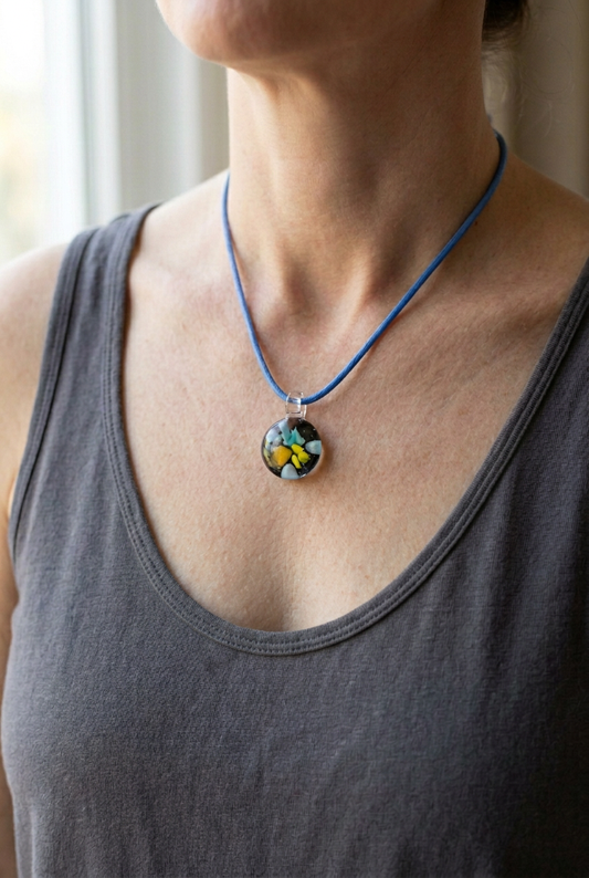 Glass Coral Implosion Jewelry - Handblown Glass