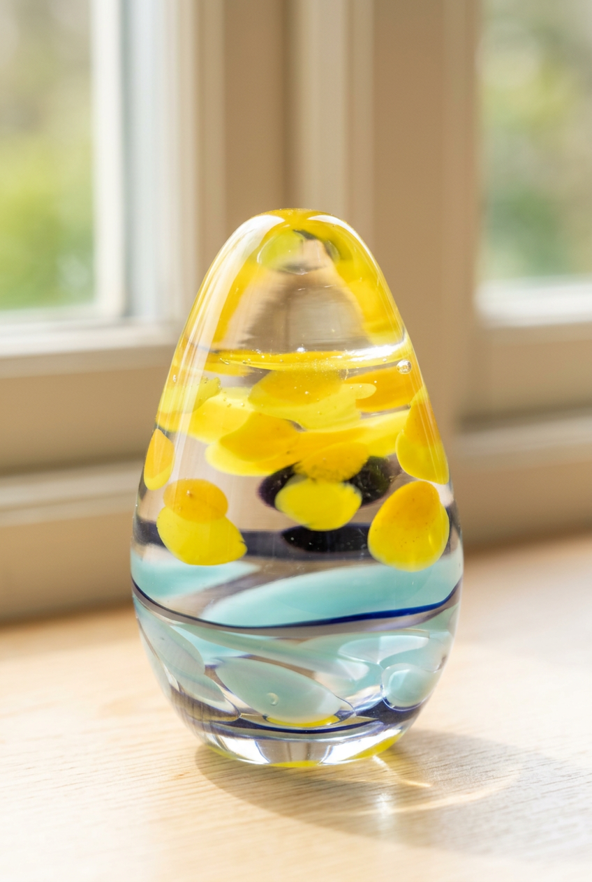 Surprise Glass Easter Egg - Hand Blown Glass
