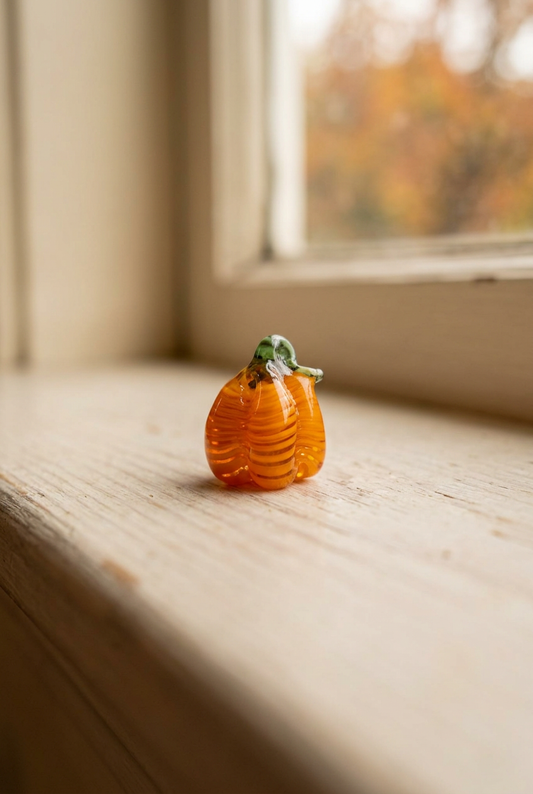Glass Mini Pumpkin - Handblown Glass