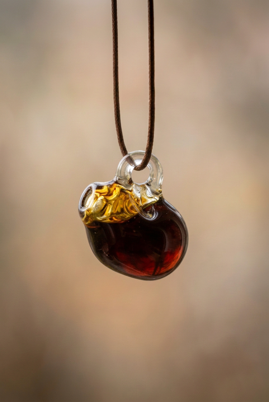 Liquid Filled Glass Syrup Jug Pendants - Handblown Glass