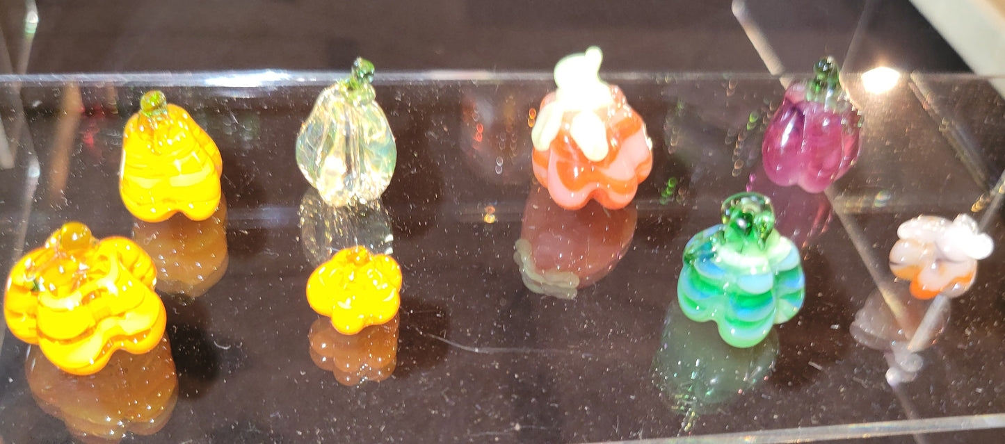 Glass Mini Pumpkin - Handblown Glass